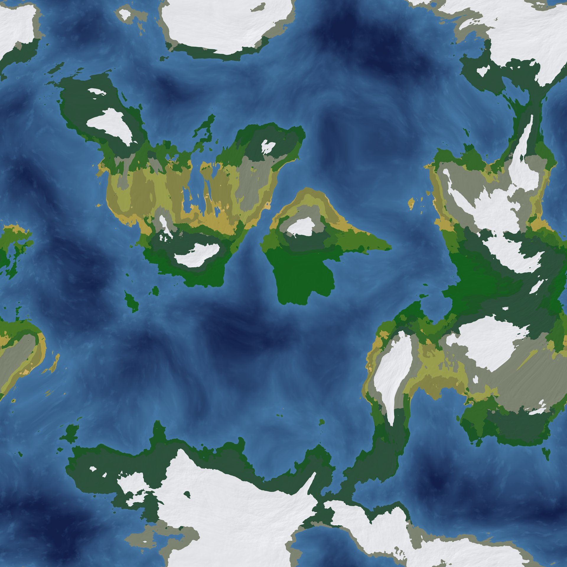 Tirawen, full planet map